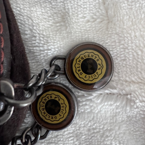 Y2K Juicy Couture University Brown Velour Laptop Case - Picture 4 of 11